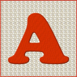 Picture of the letter A